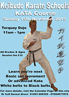 Keibudo Karate Kata Course Nov 2015