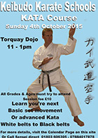 Keibudo Karate Kata Course Oct 2015
